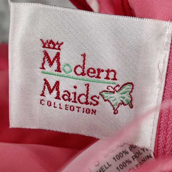 Modern Mais Women's Satin Evening Dress Sz 12 Graduation Wedding Party Cocktail - Picture 13 of 16